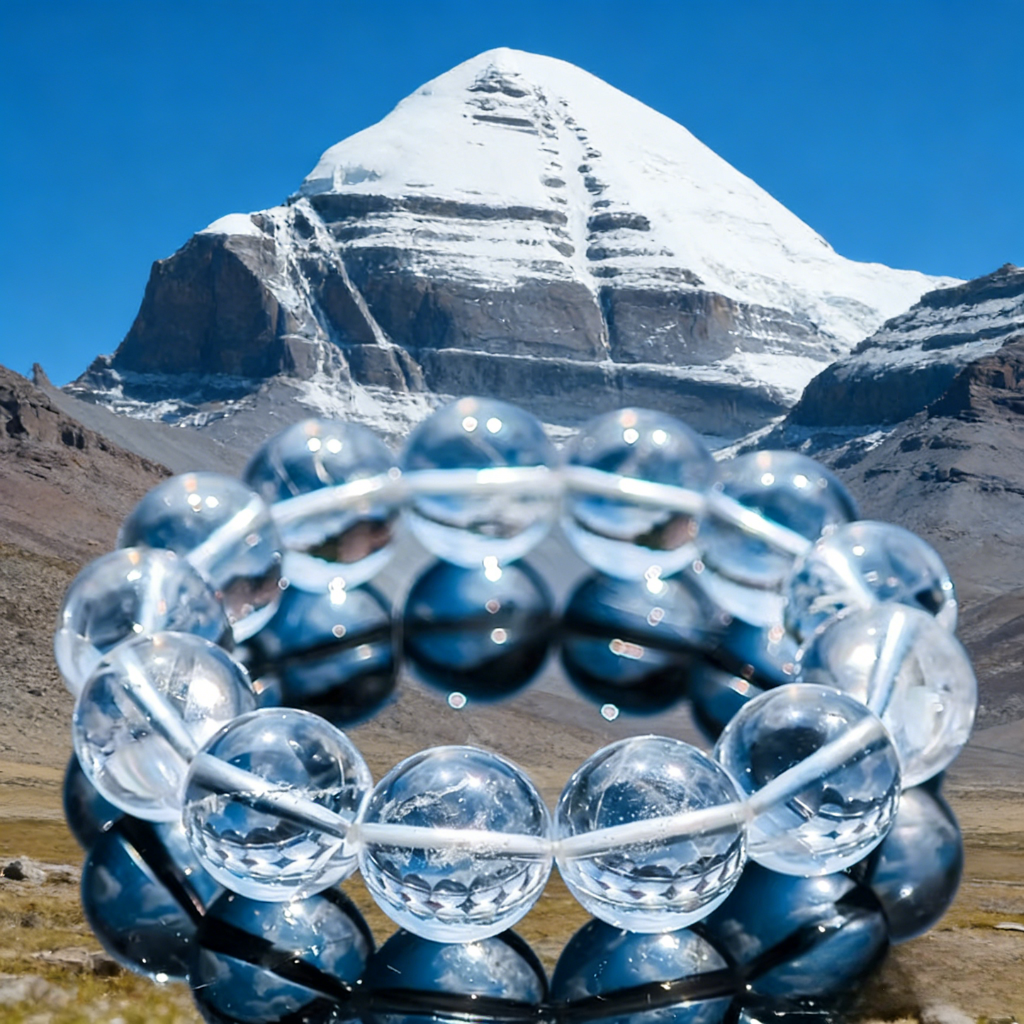 Kailash Pure Crystal Bracelet •Pristine Clarity Series 7.5—17.5mm