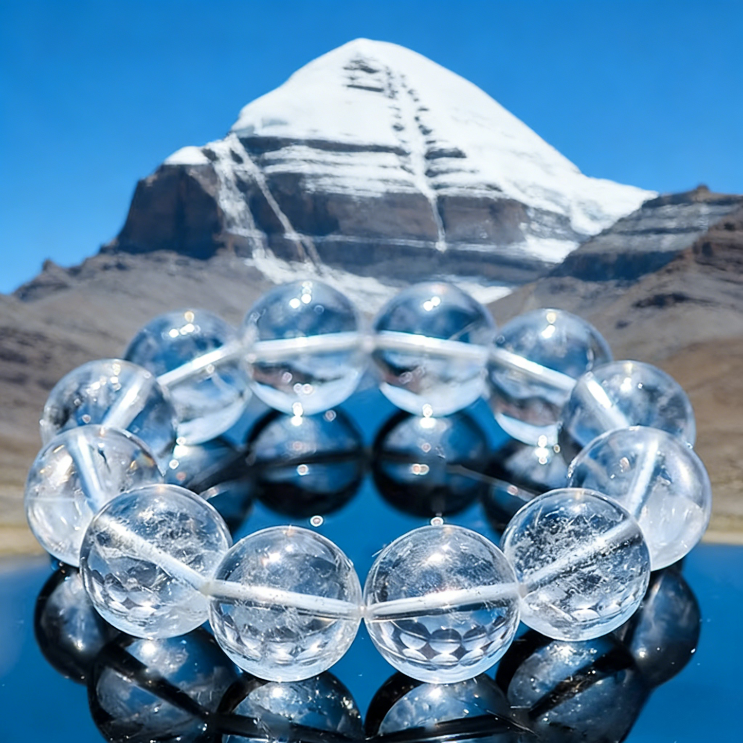Kailash Pure Crystal Bracelet •Pristine Clarity Series 7.5—17.5mm