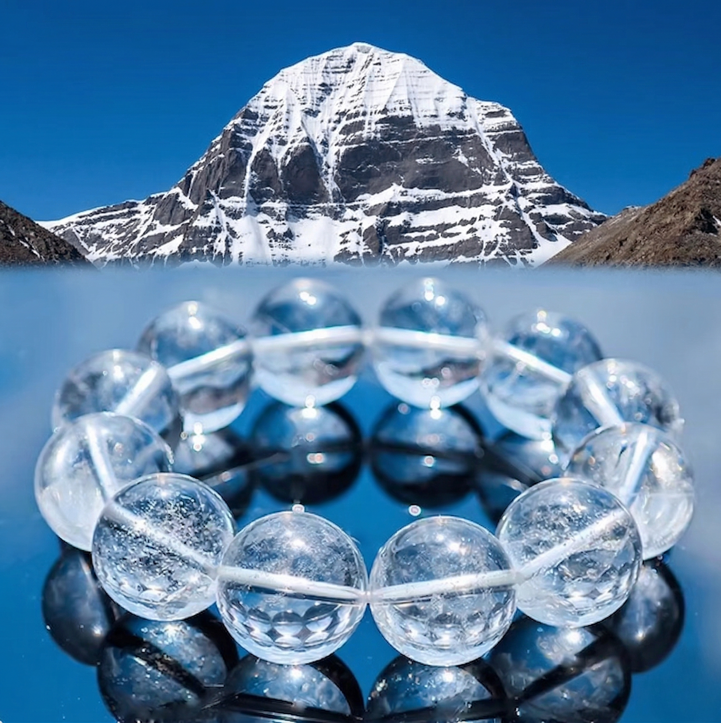 Kailash Pure Crystal Bracelet •Pristine Clarity Series 7.5—17.5mm