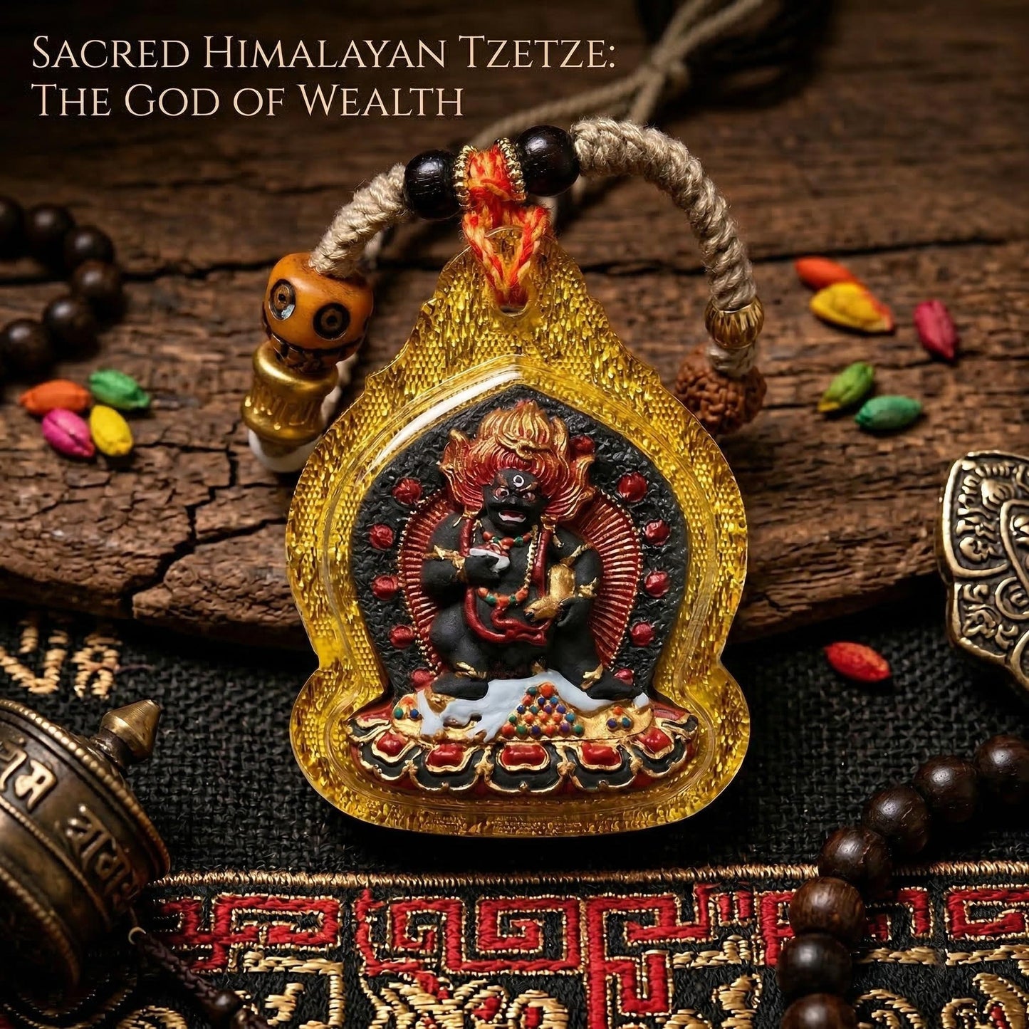 Hand painted Yamantaka Tsa Tsa main view