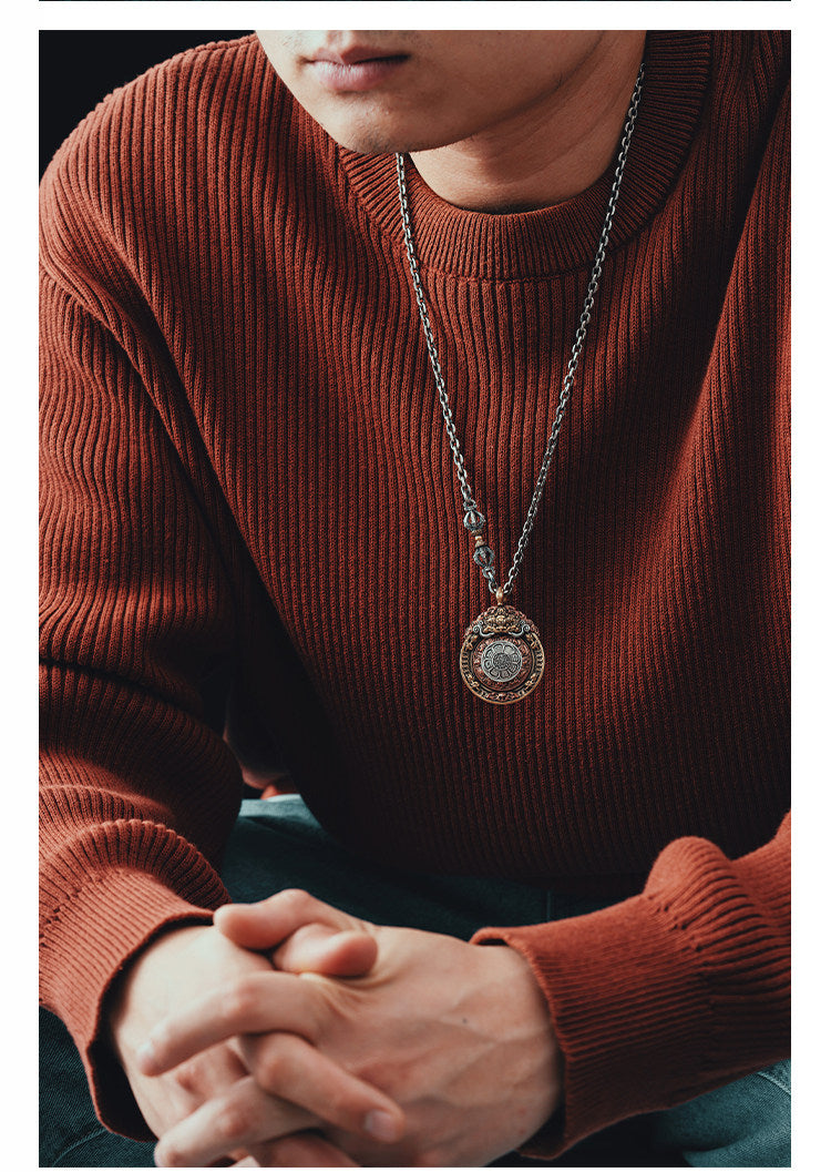 Vajra Heart Bagua pendant necklace view