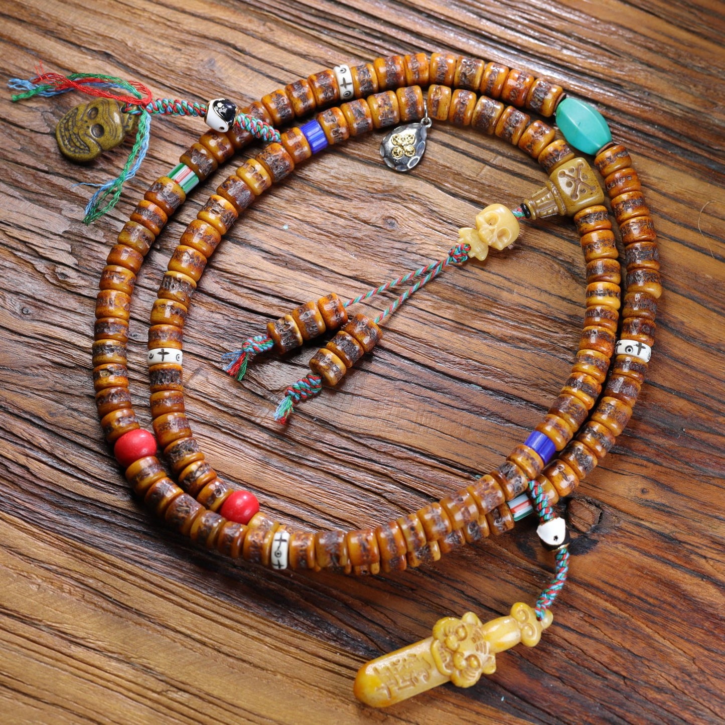 Collector grade Tibetan mala product angle