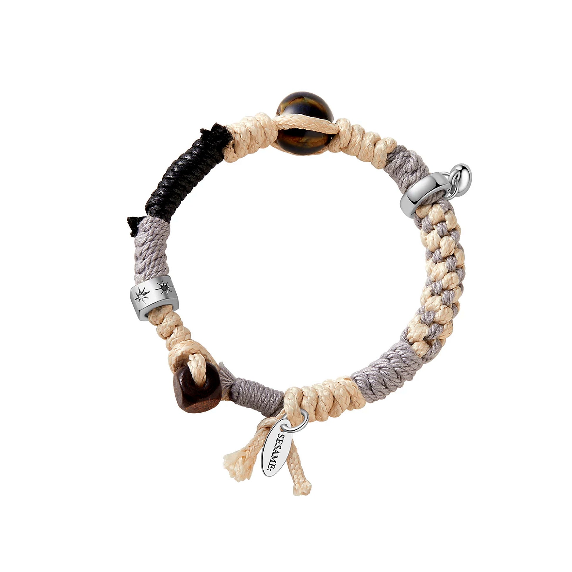 Mystic Realm Agate Braided Bracelet front full view
