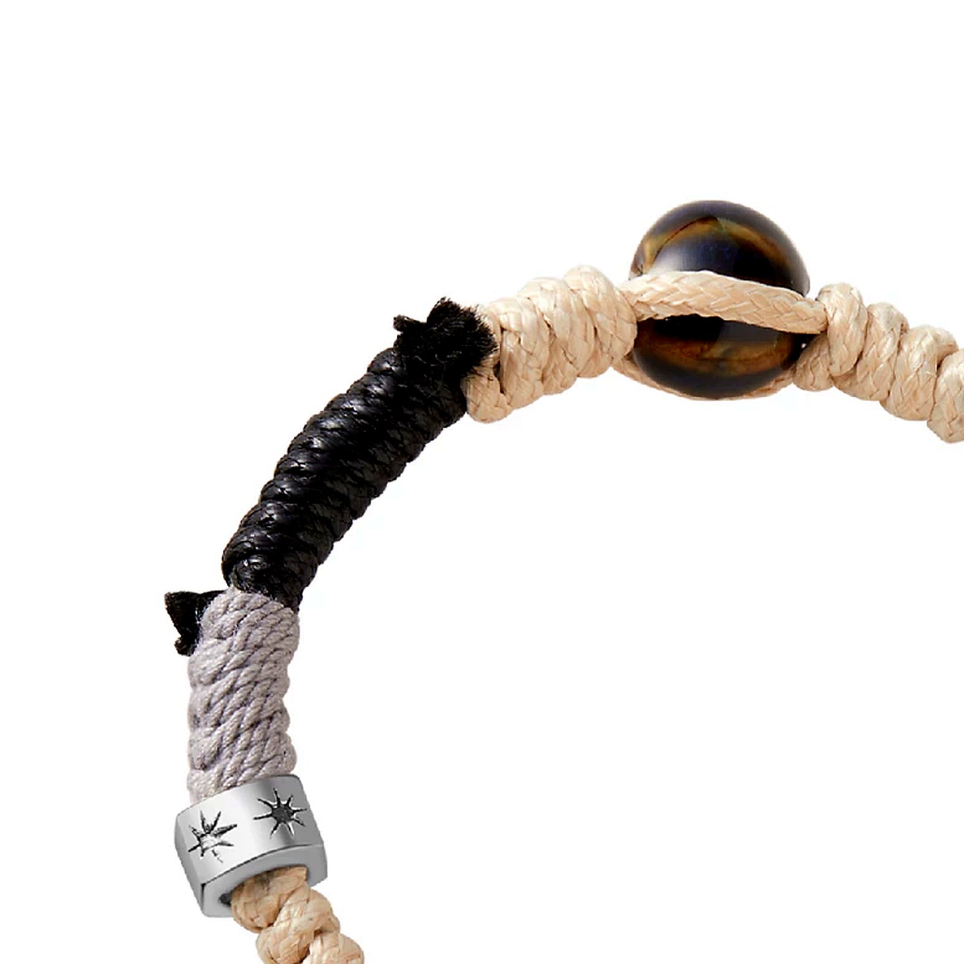 Mystic Realm Agate Braided Bracelet bead detail