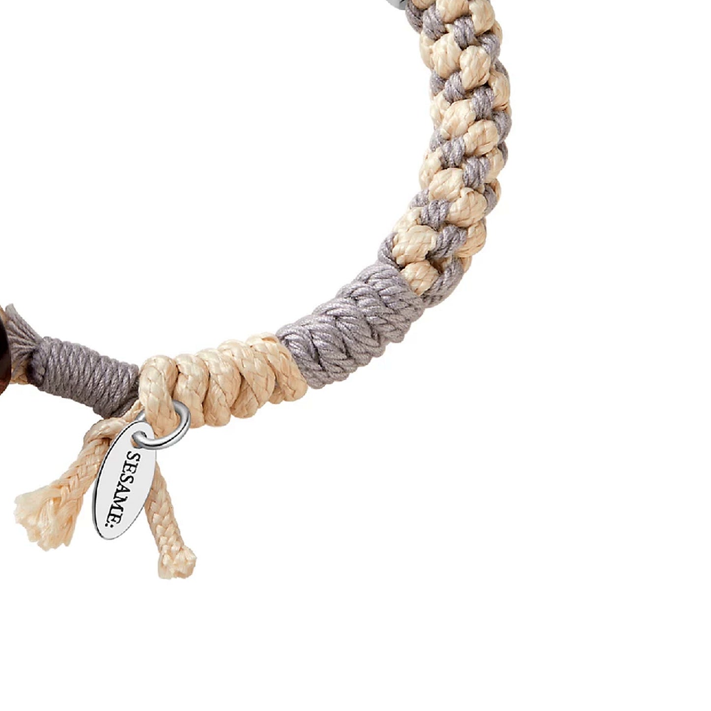 Mystic Realm Agate Braided Bracelet braid and charm detail
